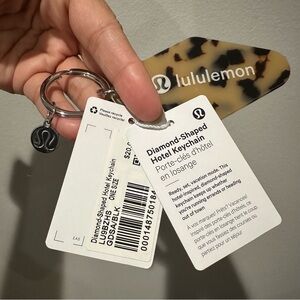 NEW Lululemon Diamond Shaped Key Chain